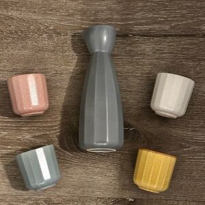 Carafe And Set of 4 Cups by Salt&Pepper